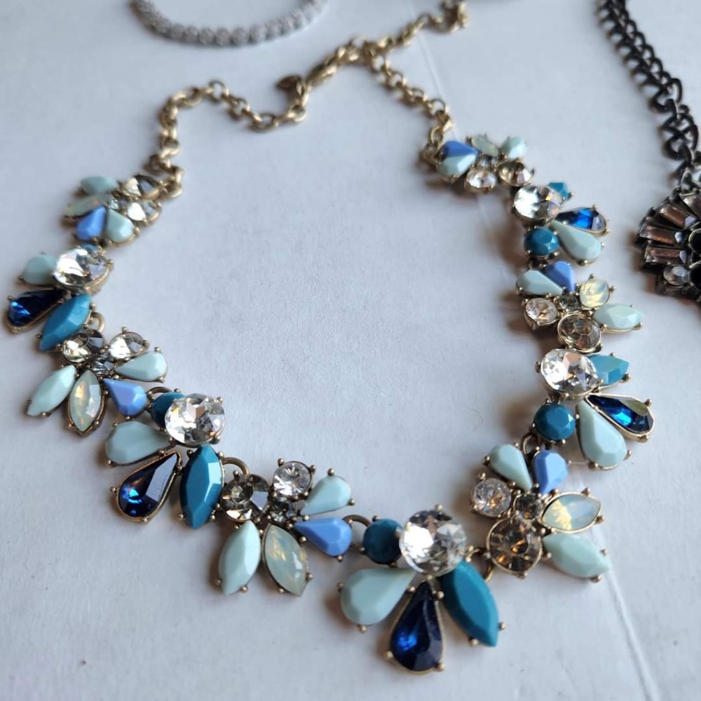 Costume Jewelry Lot 10pc Sparkly Statement Type Very  Jcrew & Others